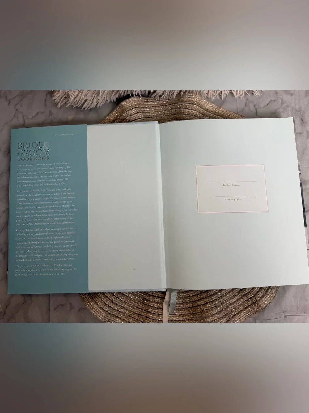 Bride & Groom Cooking Together Cookbook Recipes Williams-Sonoma Hardcover Gift